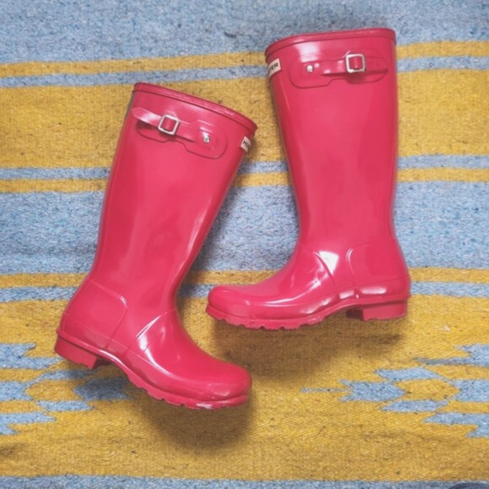 Hunter Women's Pink Winter & Rain Boots